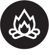 wood fire icon