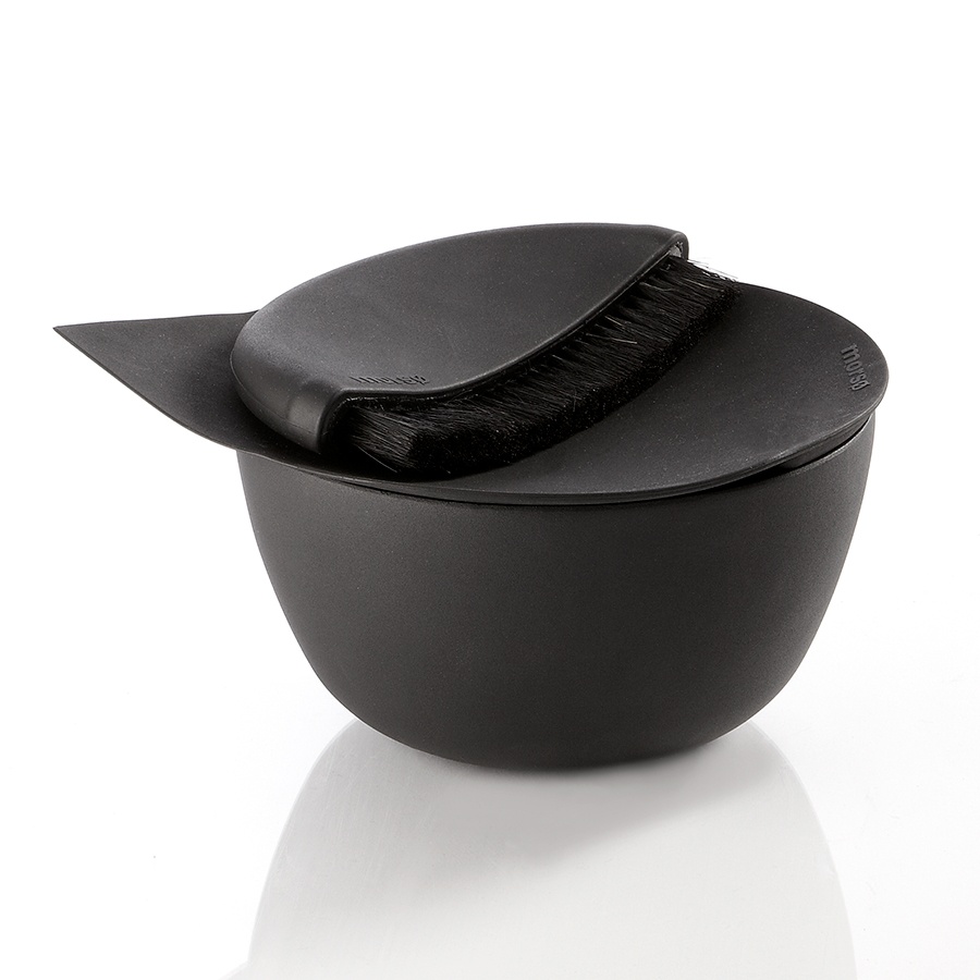 Morso Curva black dustpan and brush set