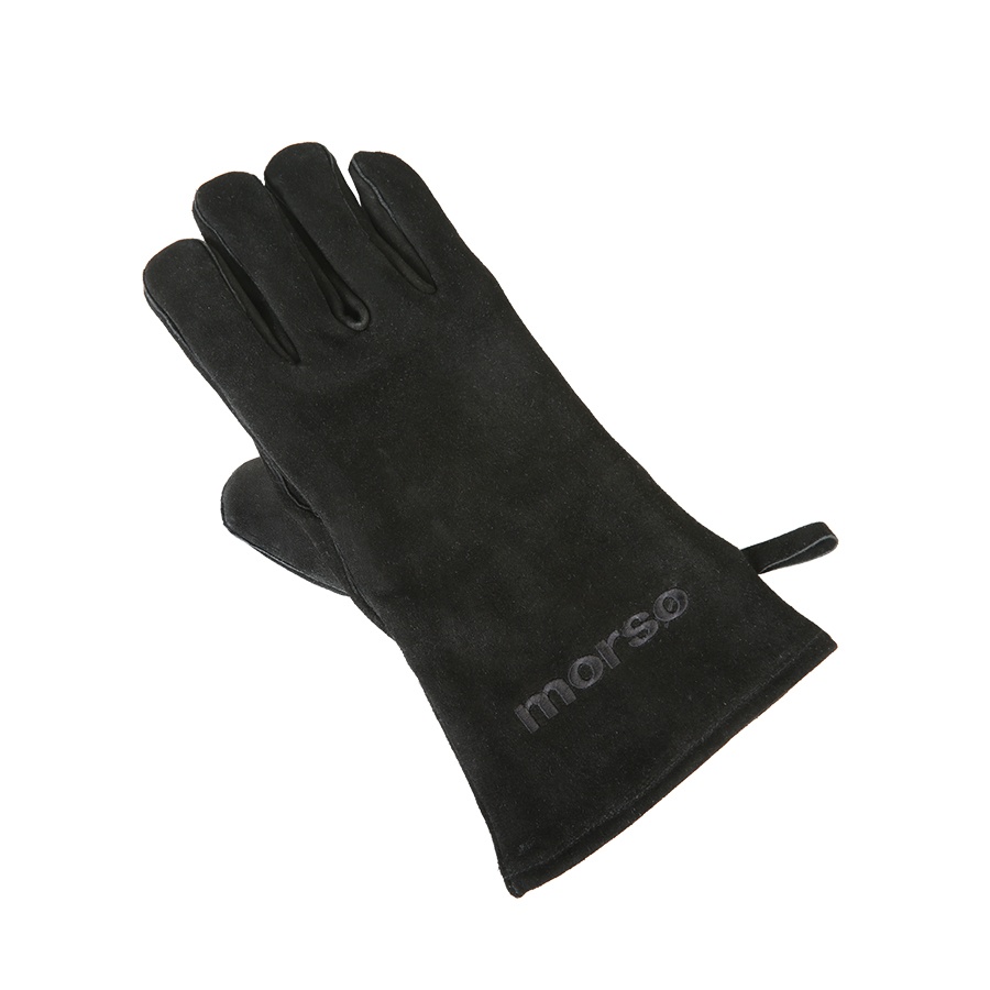 Morso heavy duty leather fire and grill glove for right hand