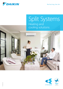 daikin high wall split system overview brochure front cover