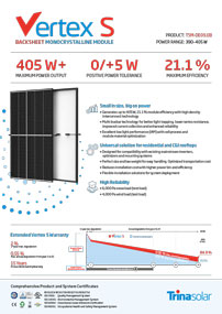 trina solar vertex s solar panel brochure front