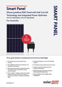 solaredge smart panel solar brochure front