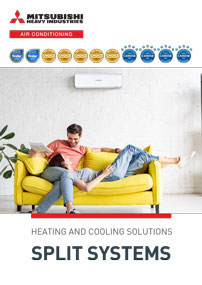 Front cover of Mitsubishi heavy industries split system air conditioning brochure