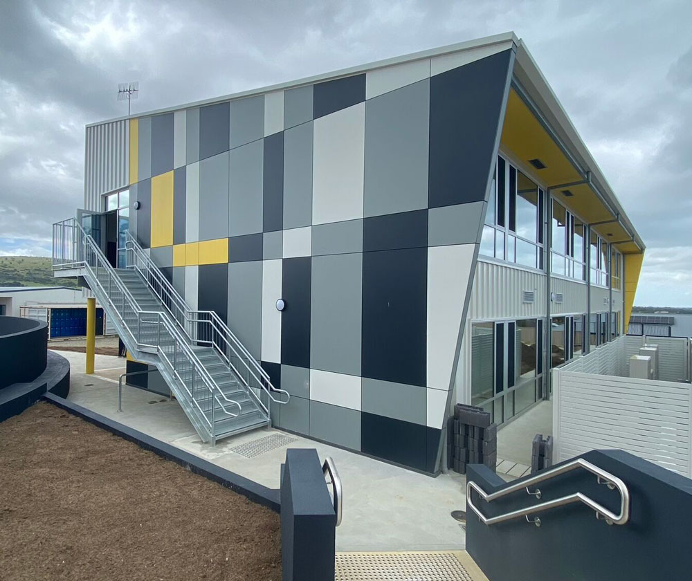 Encounter Lutheran College's brand new Middle School Hub where Glow completed commercial electrical and mechanical works