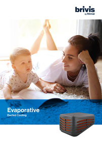 Front cover of Brivis evaporative cooling brochure