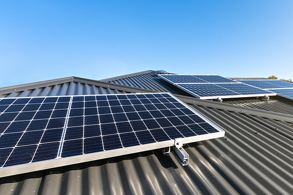 solar power panels on roof of south australian home