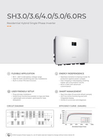 Front cover of Sungrow solar inverter brochure